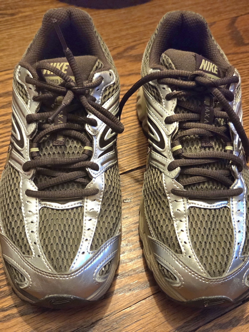 Nike Brown & Silver Mesh Trainers